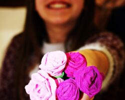 I DZIEŃ FERII - KWIATY Z BIBUŁY